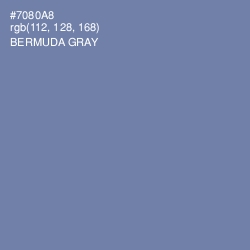 #7080A8 - Bermuda Gray Color Image